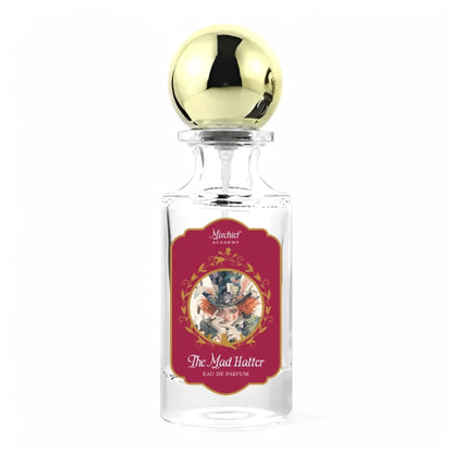 Mischief Academy The Mad Hatter perfume bottle on white background