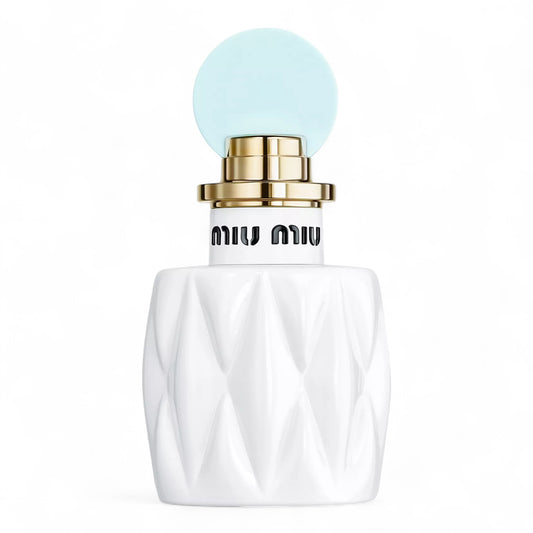 Miu Miu Fleur de Lait fragrance sample – retail bottle shown for decanting into 1ml–10ml samples.