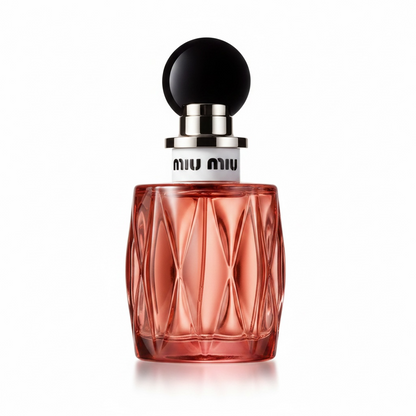 Miu Miu Miutine Intense perfume bottle on white background