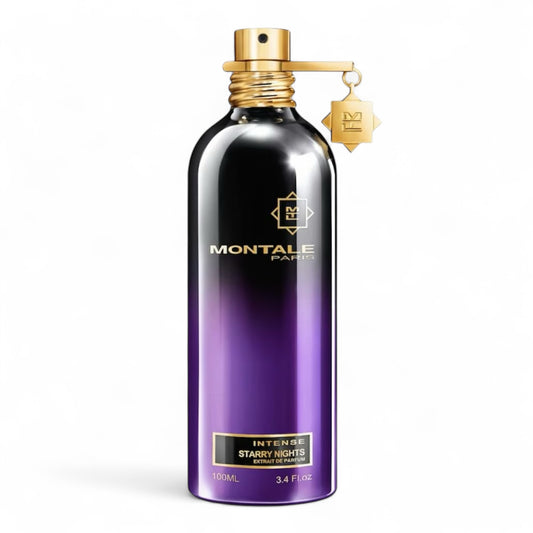 Montale Starry Nights Intense fragrance sample – retail bottle shown for decanting into 1ml–10ml samples.