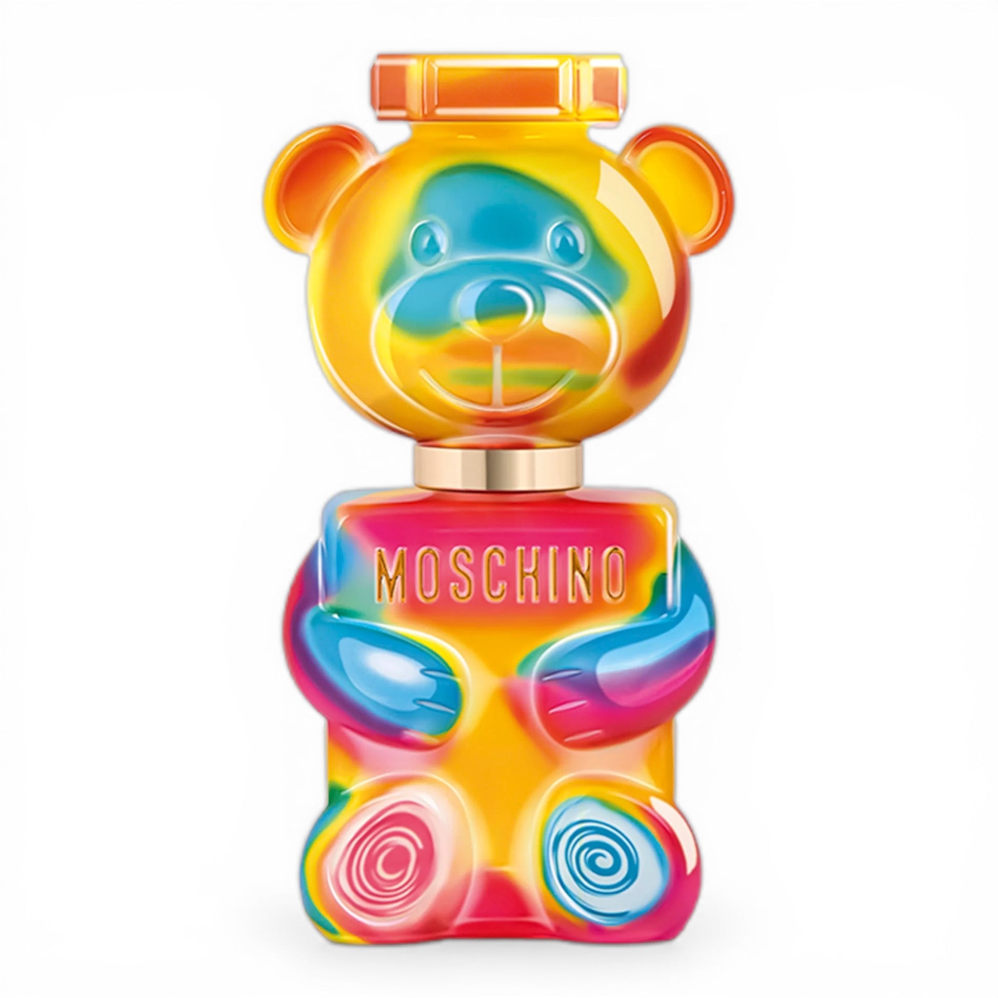 Moschino Toy 2 Gummy perfume bottle on white background
