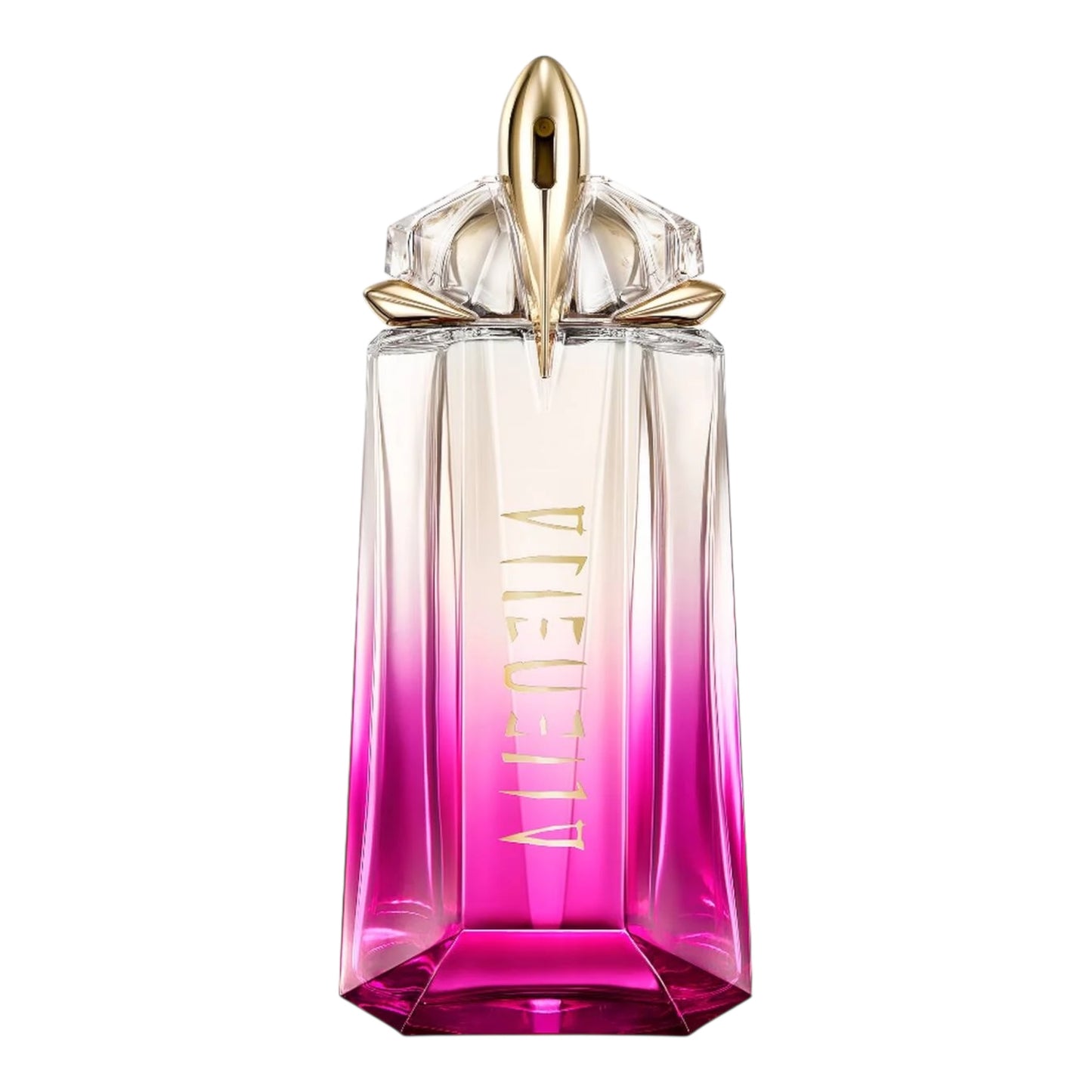 Mugler Alien Pulp perfume bottle on white background