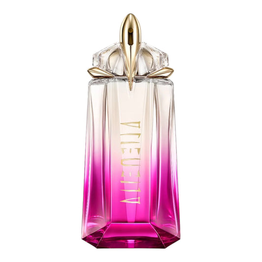 Mugler Alien Pulp perfume bottle on white background