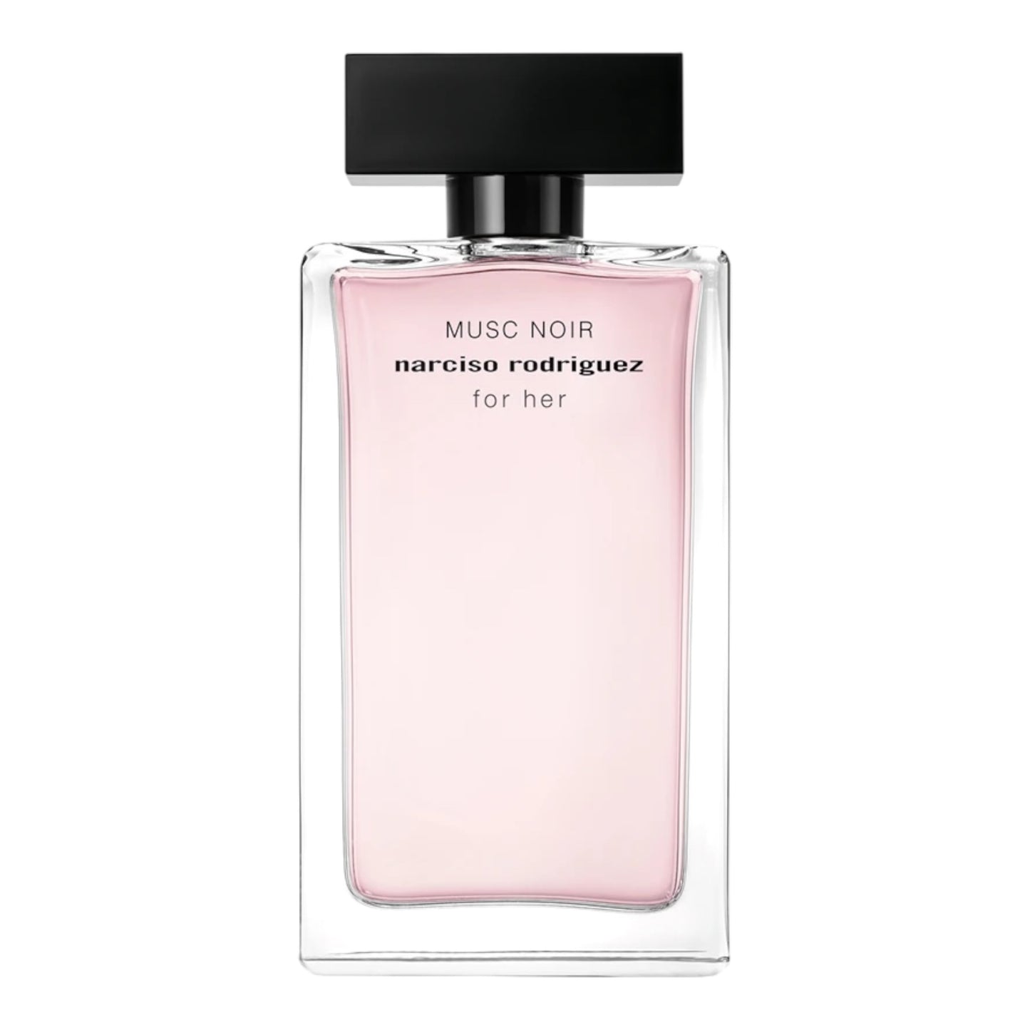 Narciso Rodriguez For Her Musc Noir perfume bottle on white background