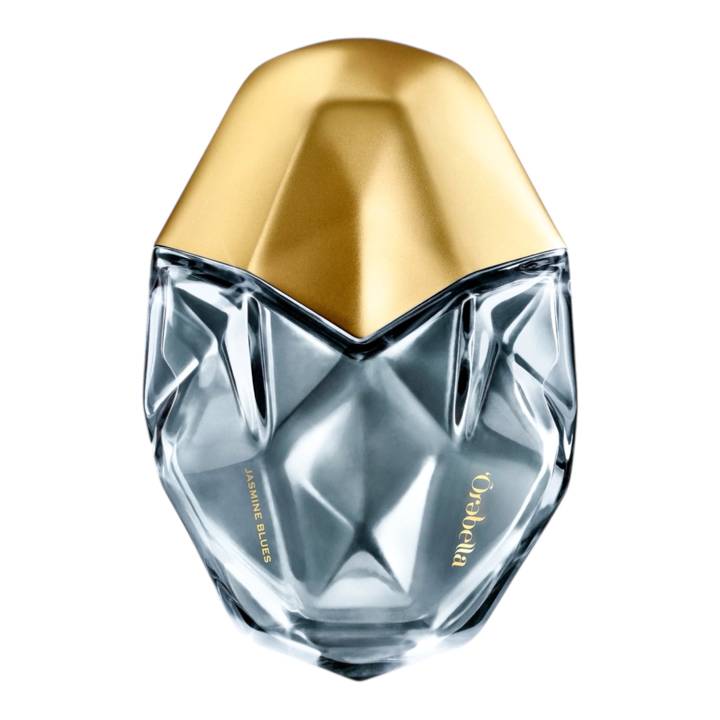 Orebella Jasmine Blues perfume bottle on white background