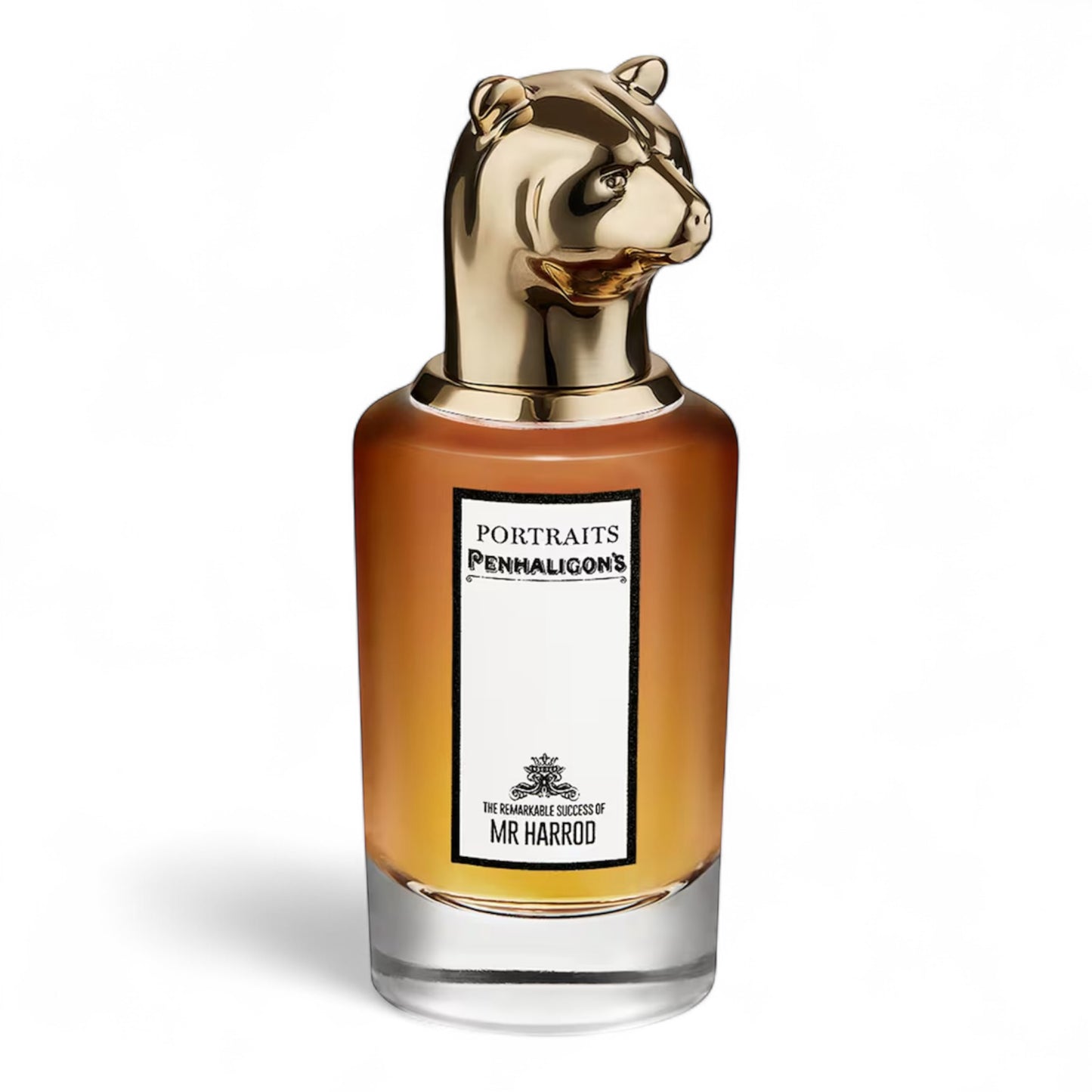 Penhaligon’s The Remarkable Success of Mr. Harrod fragrance sample – retail bottle shown for decanting into 1ml–10ml samples.