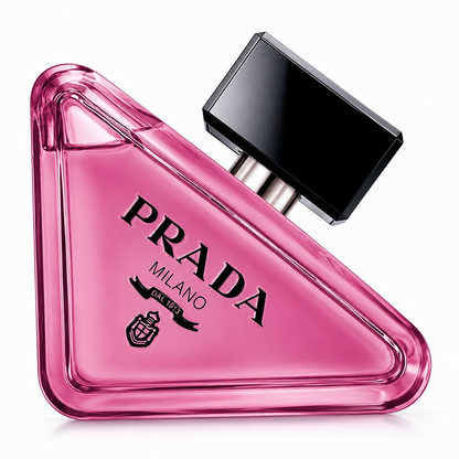 Prada Paradoxe Sweet Chemistry perfume bottle on white background