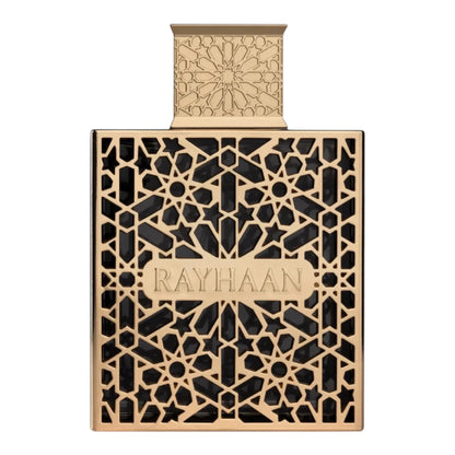 Rayhaan Elixir perfume bottle on white background