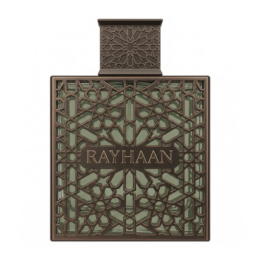 Rayhaan Terra perfume bottle on white background