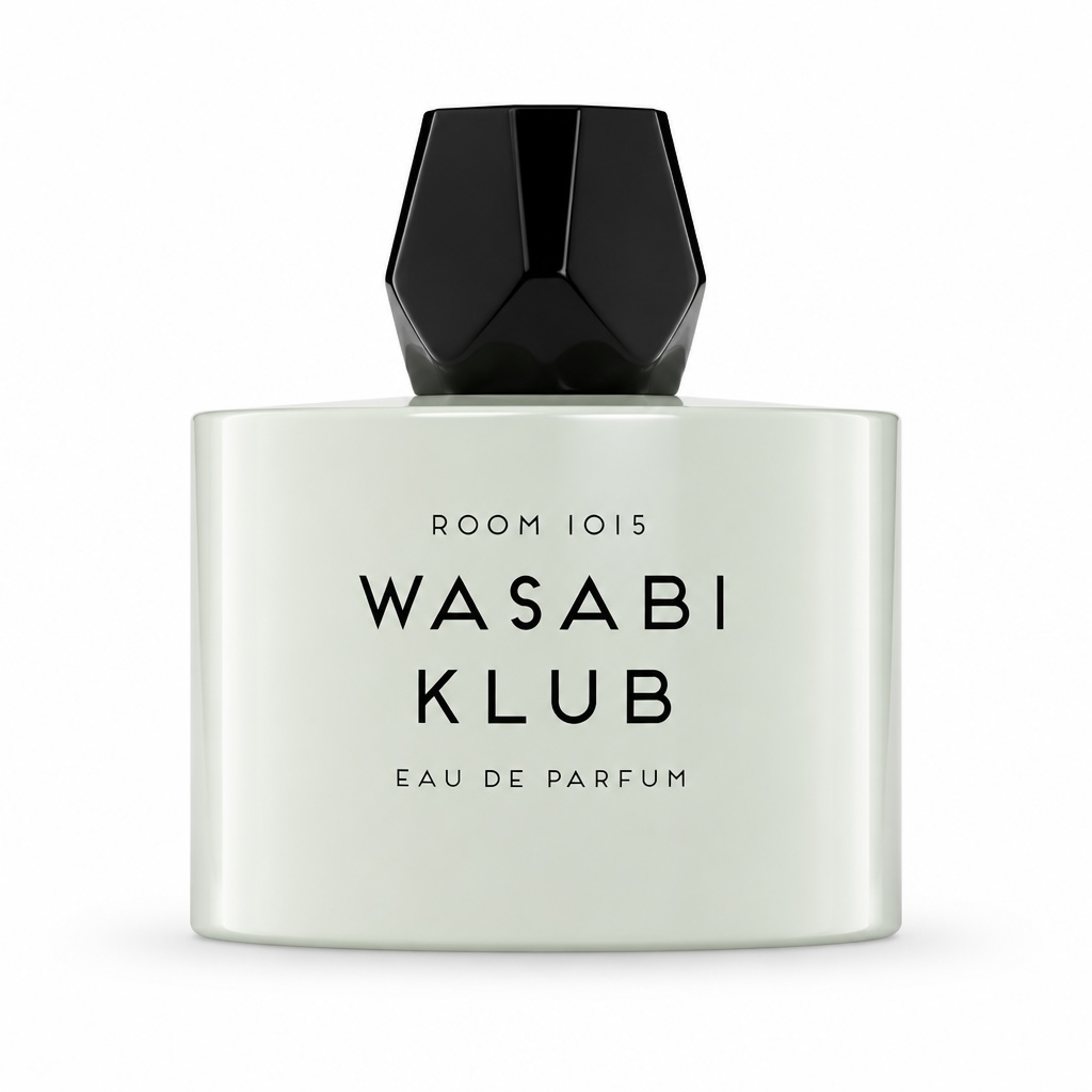 Room 1015 Wasabi Klub Eau de Parfum bottle on white background
