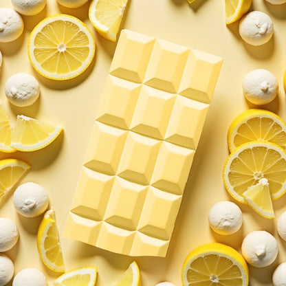 Sabrina Carpenter Sweet Tooth Lemon Pie perfume sample styled with bright citrus and soft creamy tones to reflect its playful gourmand character.