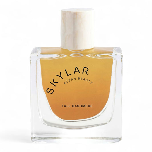 Skylar Fall Cashmere fragrance sample – retail bottle shown for decanting into 1ml–10ml samples.