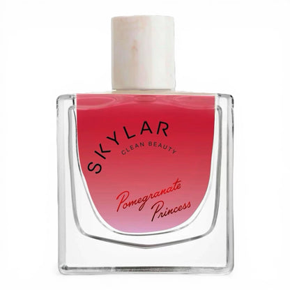 Skylar Pomegranate Princess perfume bottle on white background