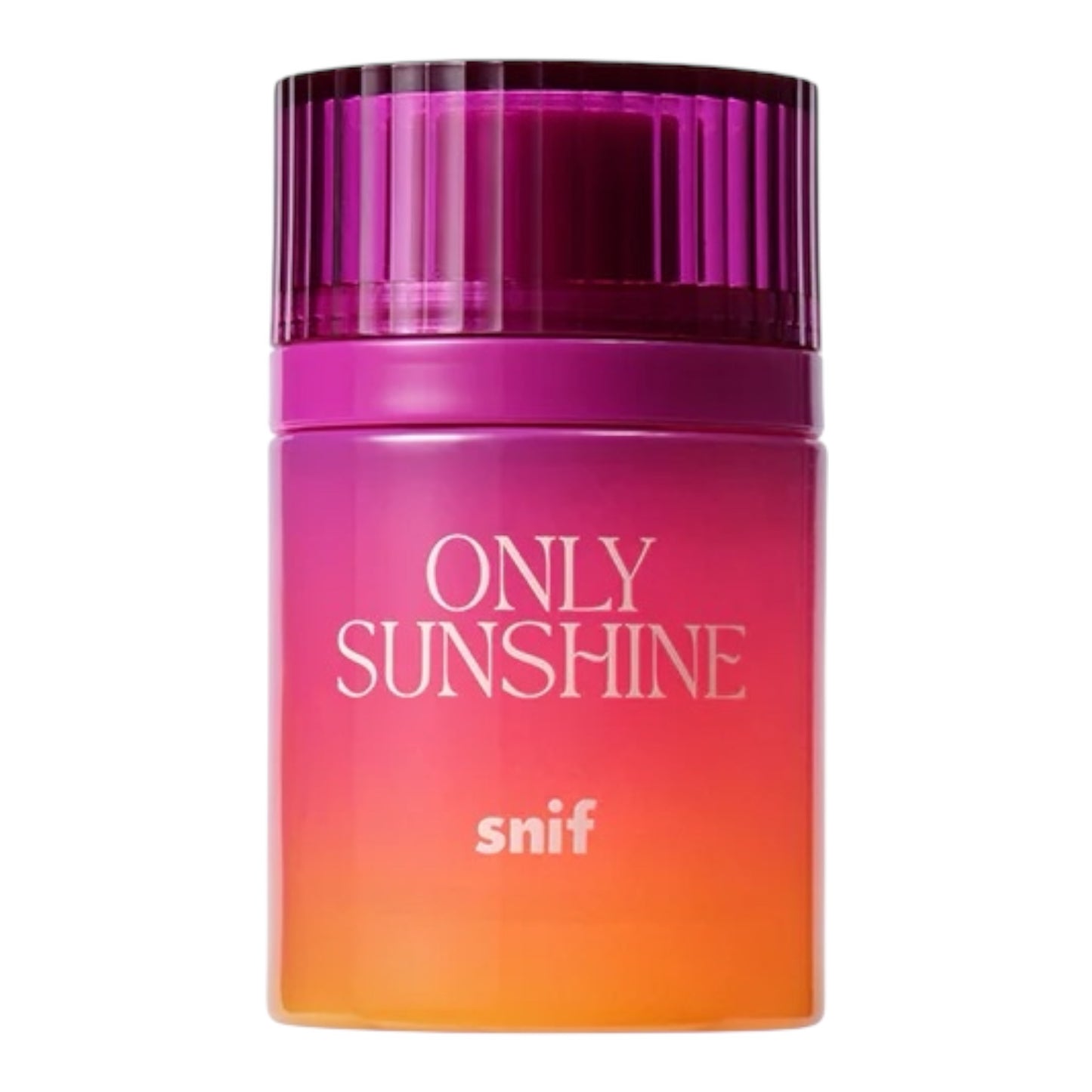 Snif Only Sunshine perfume bottle on white background