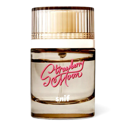 Snif Strawberry Moon fragrance sample – retail bottle shown for decanting into 1ml–10ml samples.