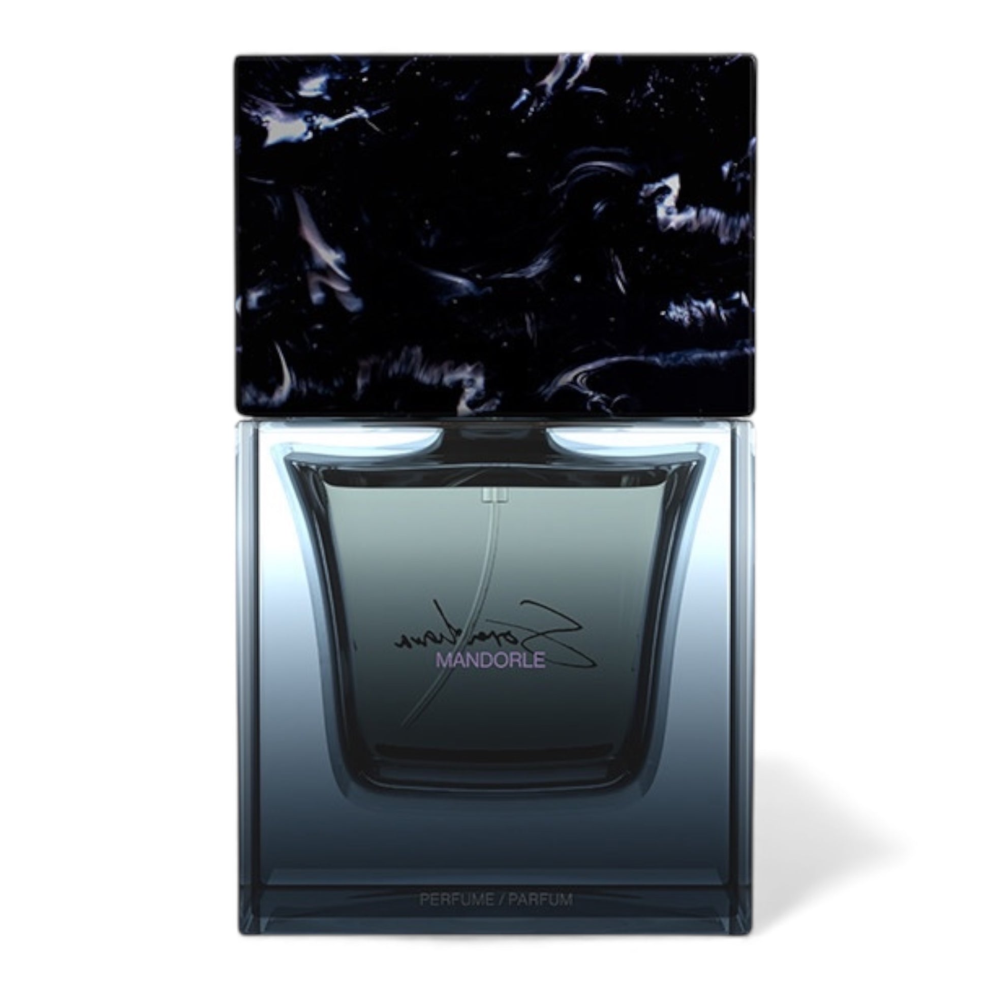 Sora Dora Mandorle fragrance sample, a gourmand leather scent with almond, tonka and smoky vanilla shown in retail bottle for decanting.