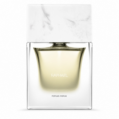 Sora Dora Raphael perfume bottle on white background