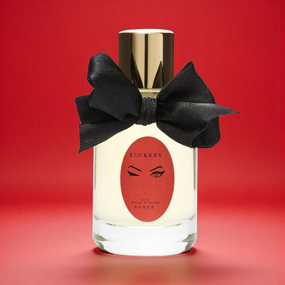 Sorce Fuckery perfume sample styled in a moody late-night setting to highlight its cherry liqueur, smoky vanilla and tobacco notes.