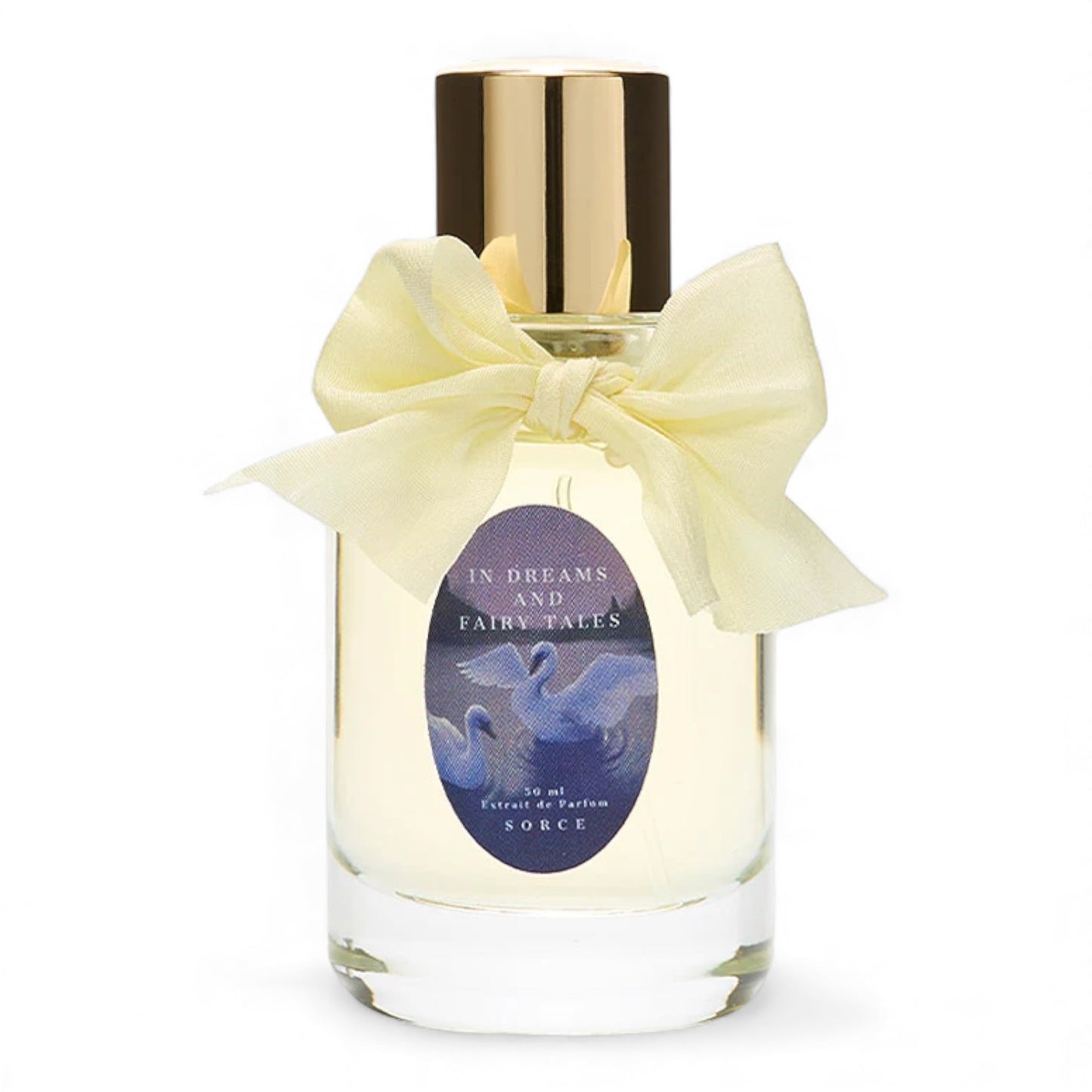 Sorce In Dreams and Fairy Tales Blueberry fragrance sample – soft gourmand scent with blueberry, chamomile and vanilla shown in retail bottle for decanting.