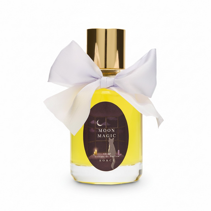 Sorce Moon Magic perfume bottle on white background
