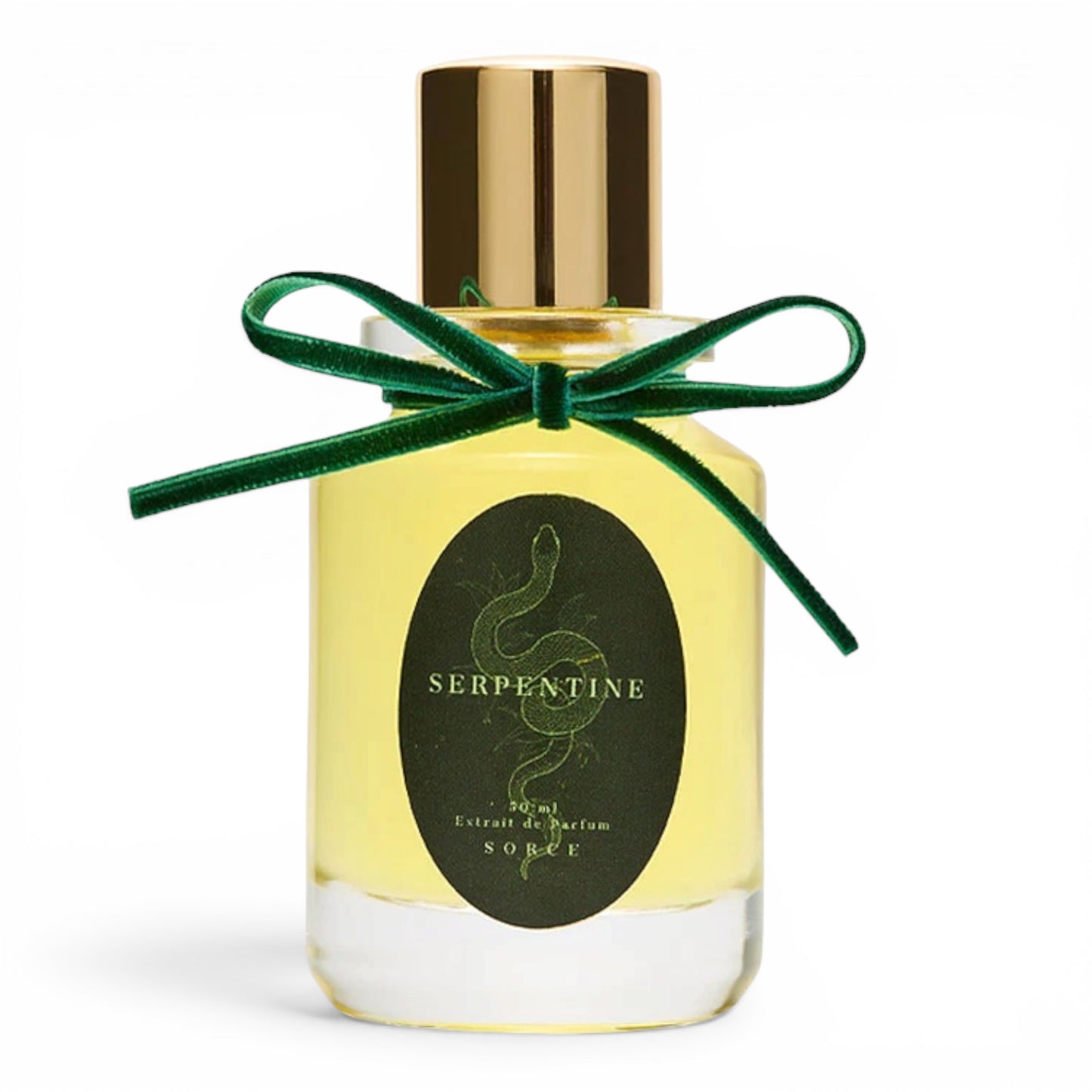 Sorce Serpentine perfume bottle on white background