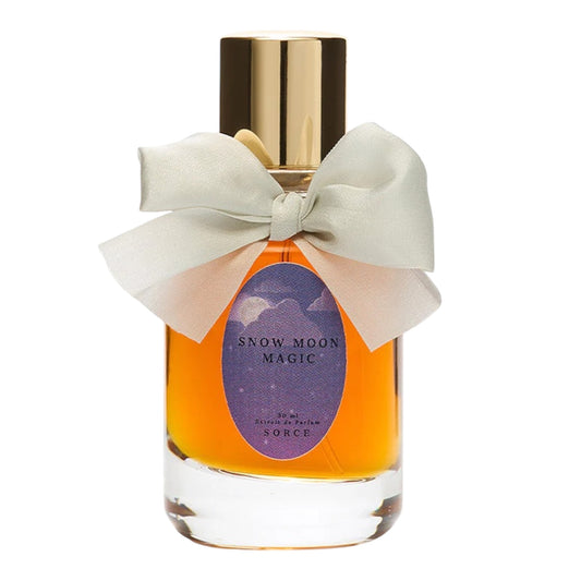 Sorce Snow Moon Magic perfume bottle on white background