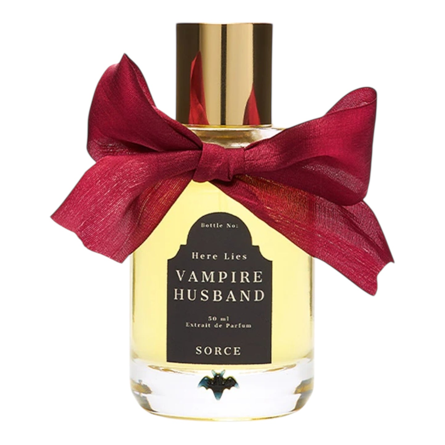 Sorce Vampire Husband perfume bottle on white background