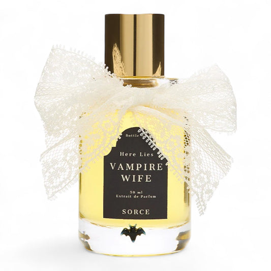 Sorce Vampire Wife perfume bottle on white background