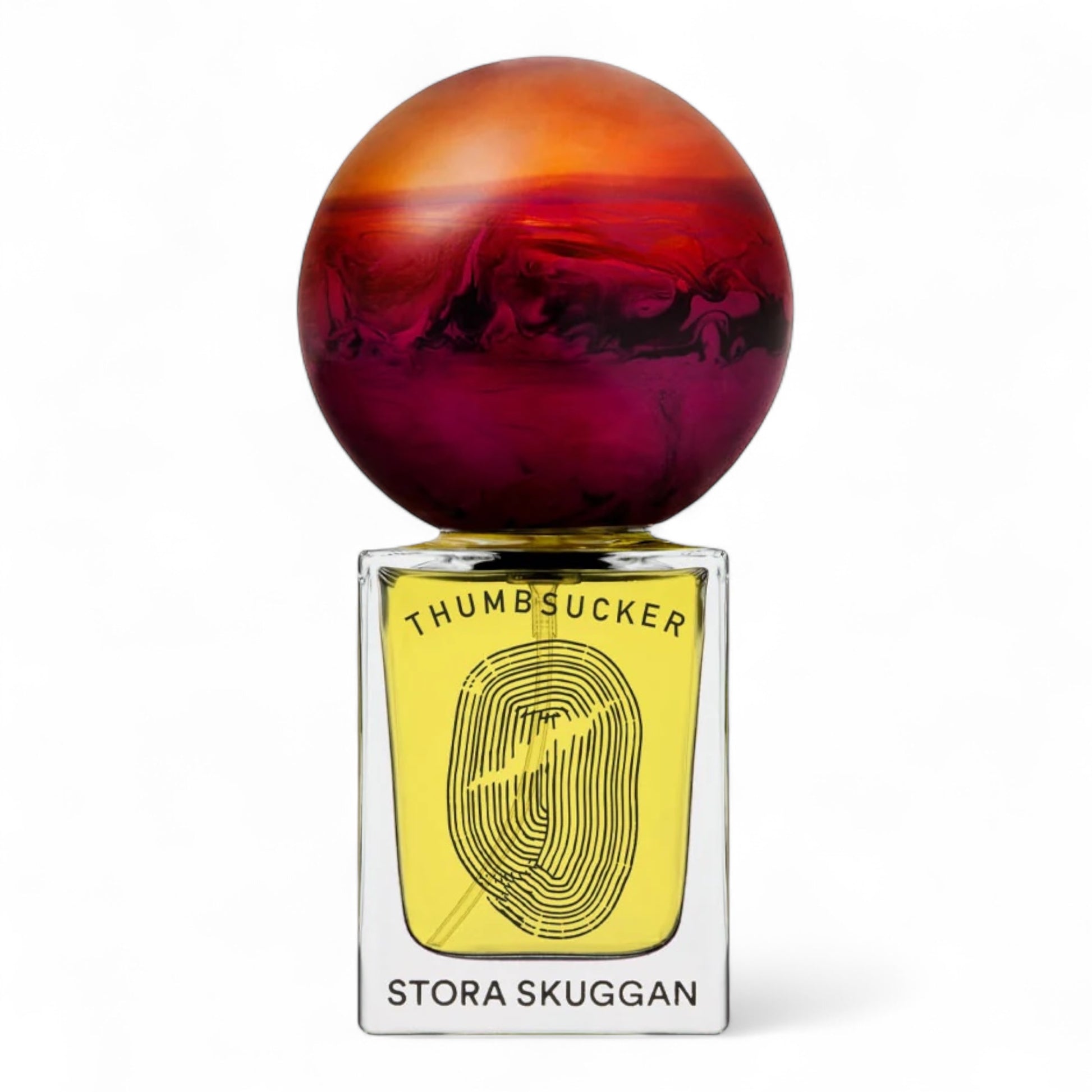 Stora Skuggan Thumbsucker fragrance sample – retail bottle shown for decanting into 1ml–10ml samples.