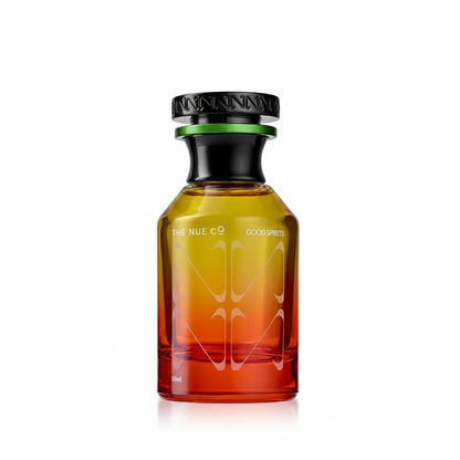 The Nue Co. Good Spirits perfume bottle on white background