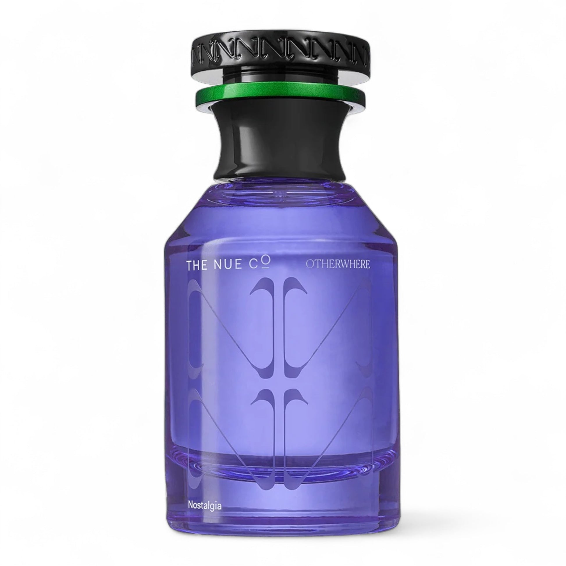 The Nue Co Otherwhere fragrance sample – retail bottle shown for decanting into 1ml–10ml samples.