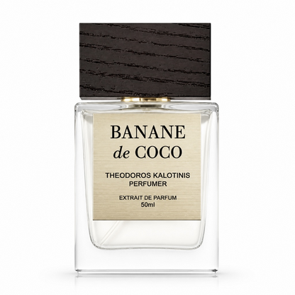 Theodoros Kalotinis Banane de Coco perfume bottle on white background