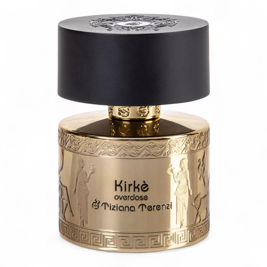 Tiziana Terenzi Kirkè Overdose fragrance sample – retail bottle shown for decanting into 1ml–10ml samples.