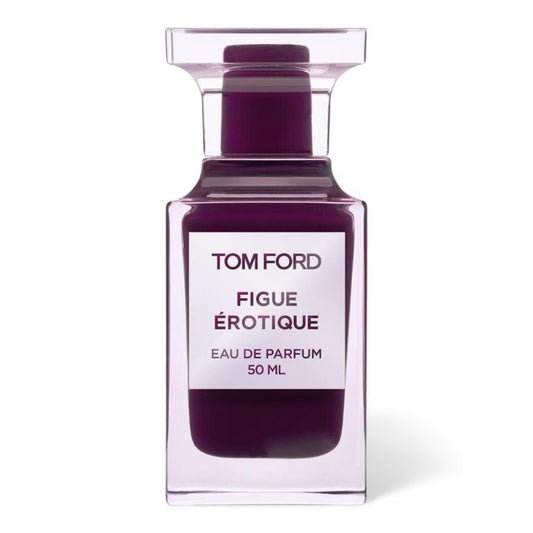 Tom Ford Figue Érotique fragrance sample showing green fig and warm muscovado notes for decanting into 1ml to 10ml glass sample bottles.