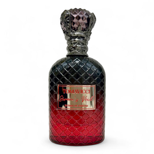 Tomavicci Siren’s Veil fragrance sample – retail bottle shown for decanting into 1ml–10ml samples.