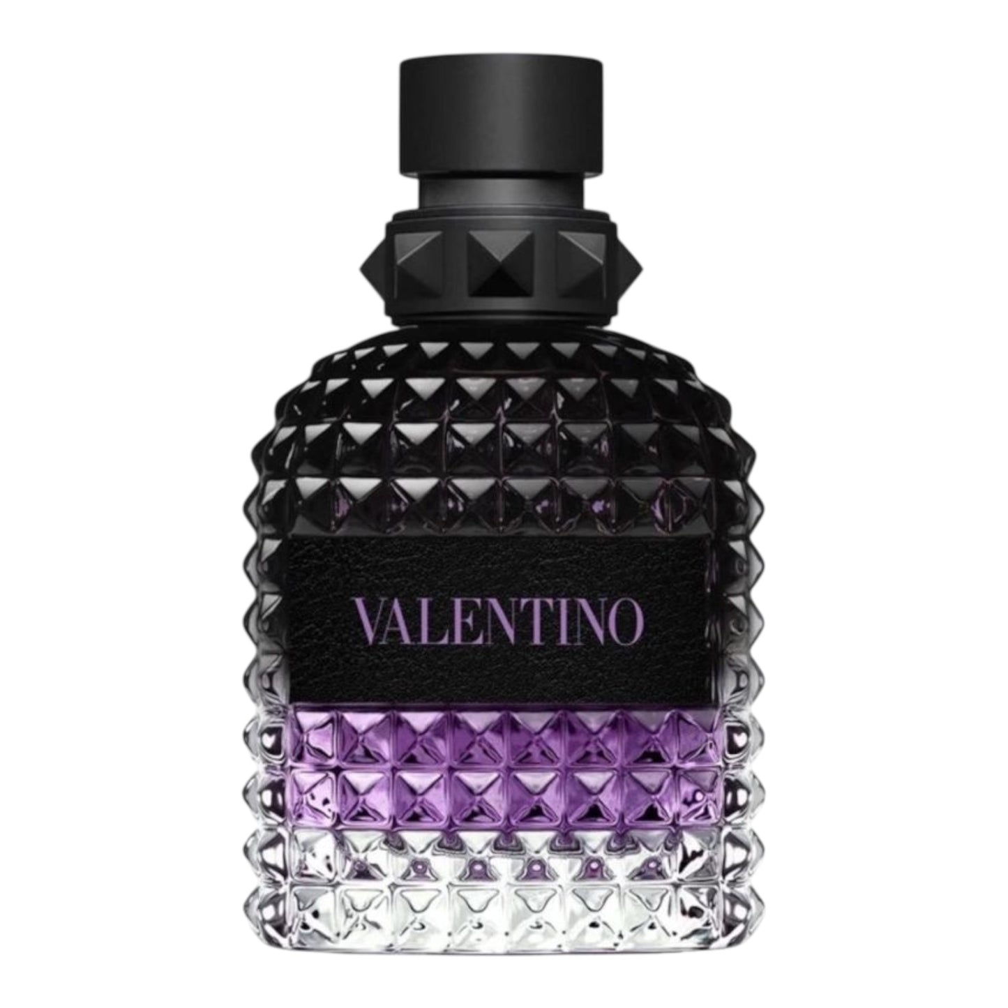 Valentino Uomo Born In Roma Purple Melancholia perfume bottle on white background
