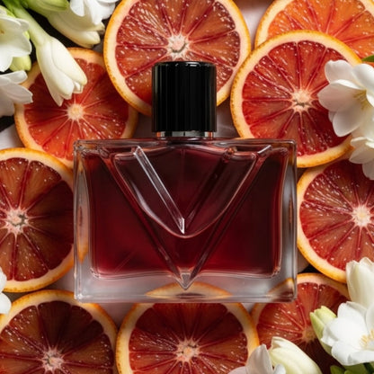 Valentino Vendetta for Women styled with blood orange, white tuberose and sandalwood