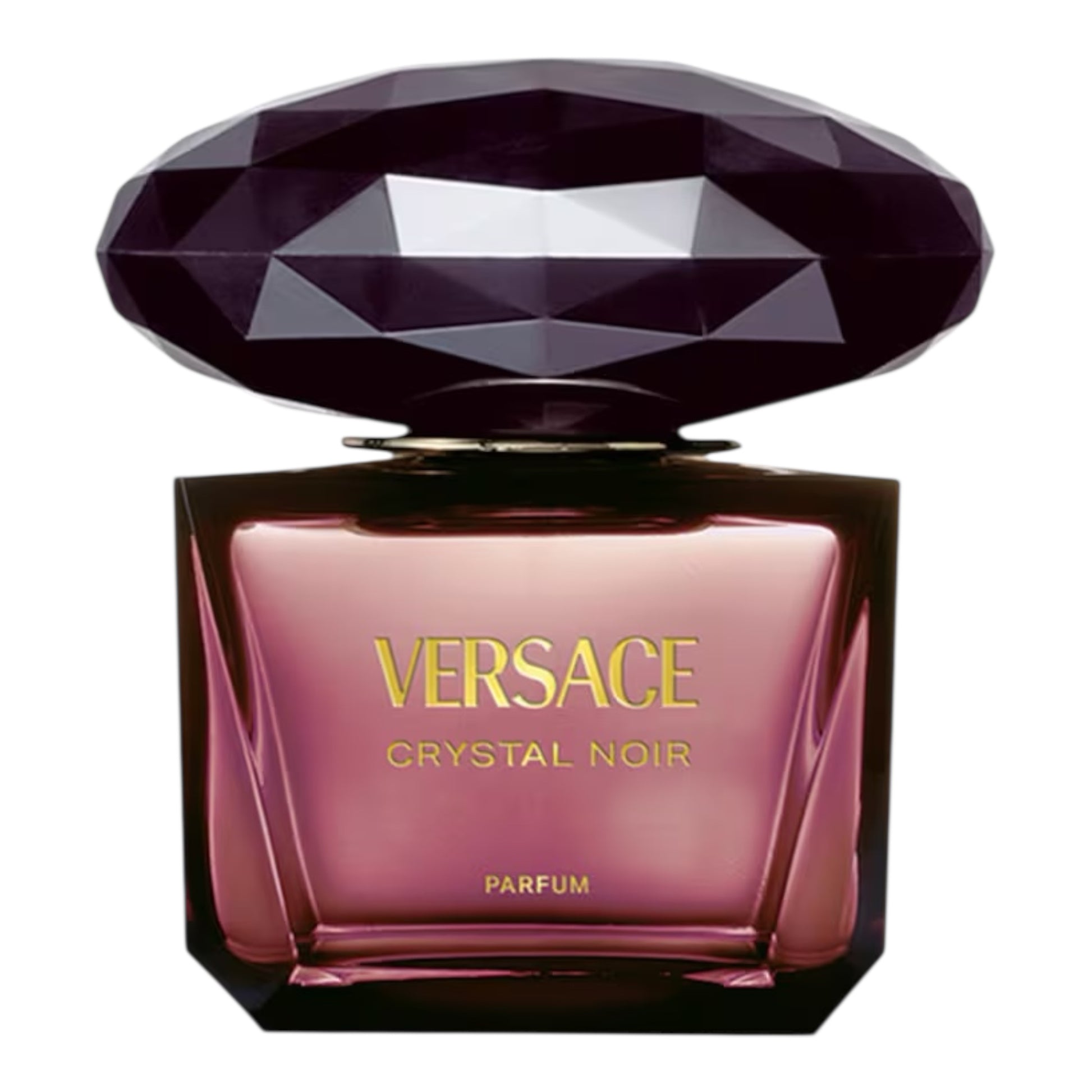 Versace Crystal Noir Parfum fragrance sample showing warm spices, creamy florals and amber musk notes for decanting into 1ml to 10ml glass atomisers.