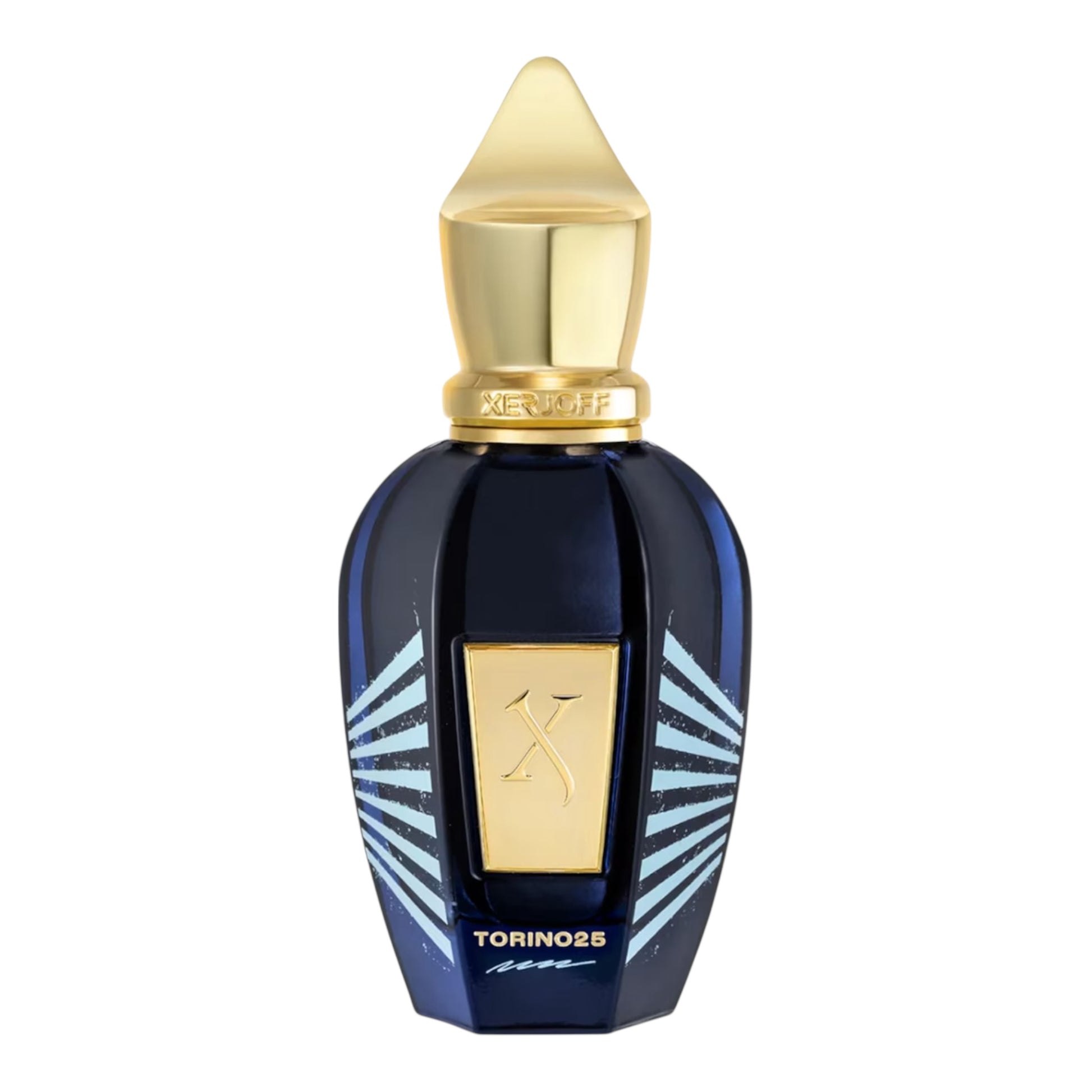 Xerjoff TORINO25 fragrance sample showing spicy citrus and smooth leather notes for decanting into 1ml to 10ml glass atomisers.