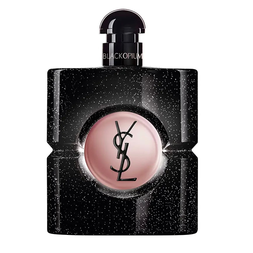 Yves Saint Laurent Black Opium Eau de Parfum bottle on white background