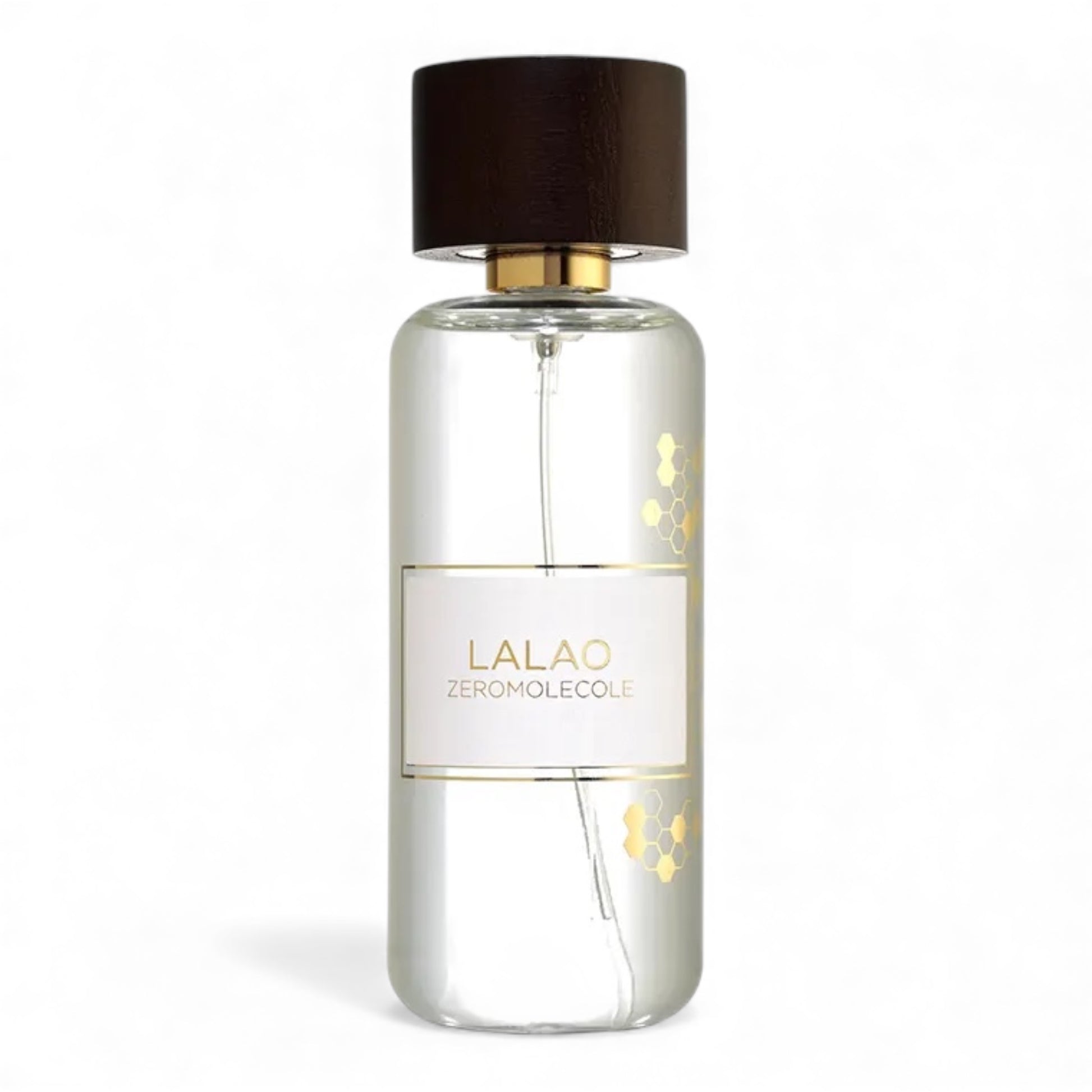 Zeromolecole Lalao fragrance sample showing warm milk and vanilla notes for decanting into 1ml to 10ml glass atomisers.