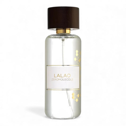Zeromolecole Lalao fragrance sample showing warm milk and vanilla notes for decanting into 1ml to 10ml glass atomisers.